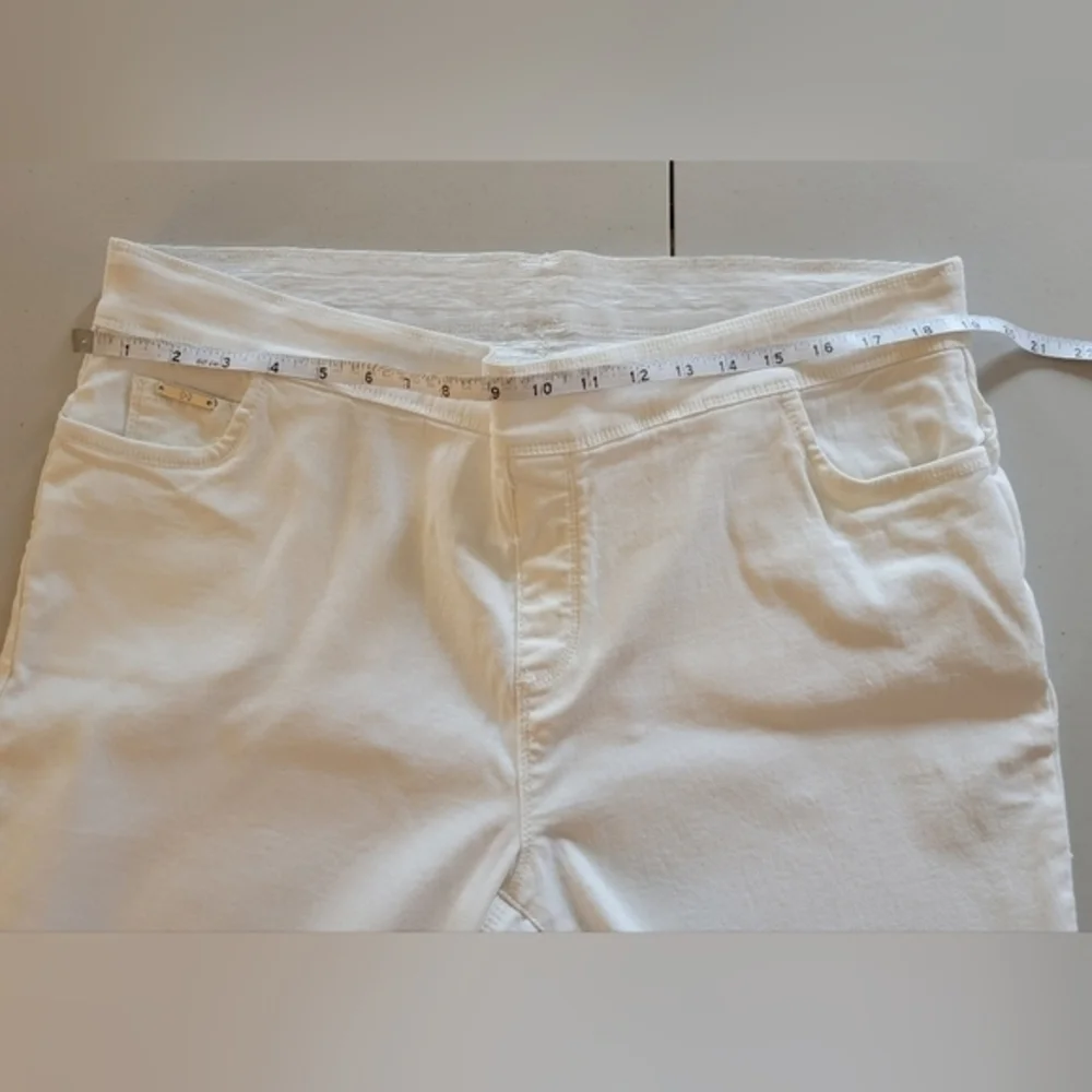 White Elastic Waist Pull-On‎ Skinny pants XL